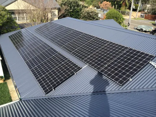 Solar panel installation by Castle Electrical and Solar.