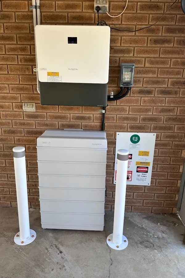 Sungrow home battery system installation.