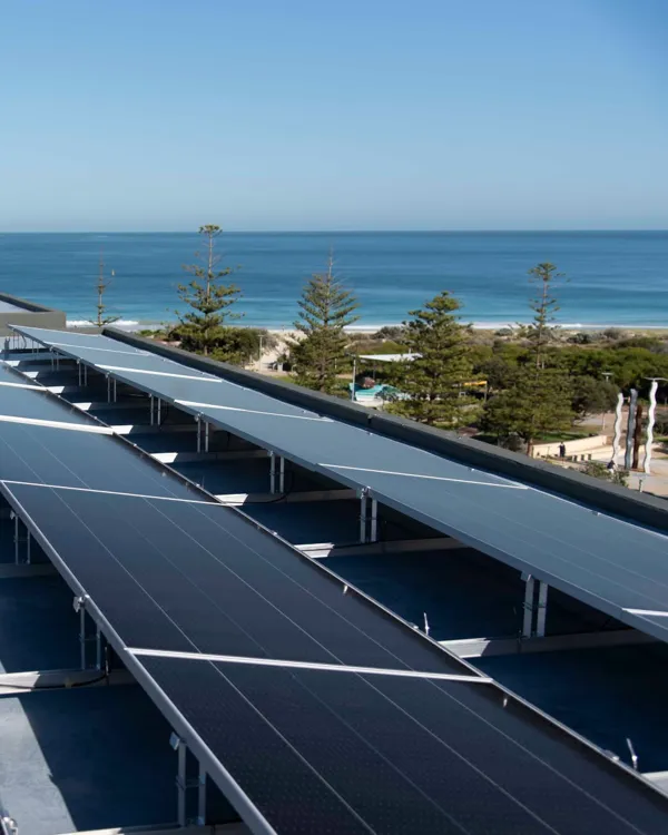 Solar panel installation.