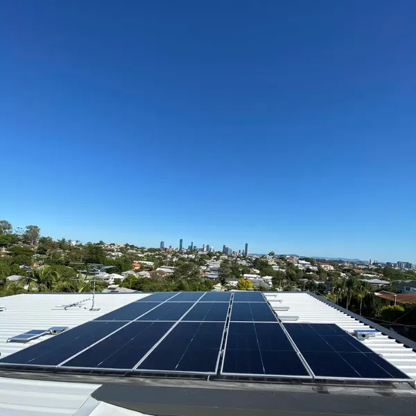 Nice shot of a solar install by Creek 2 Coast Electrical.