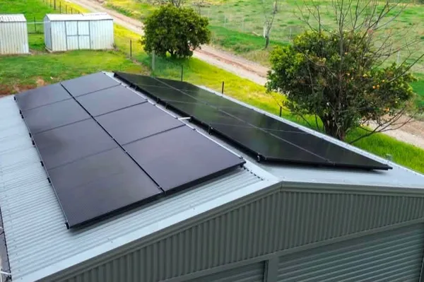 Solar panel installation.