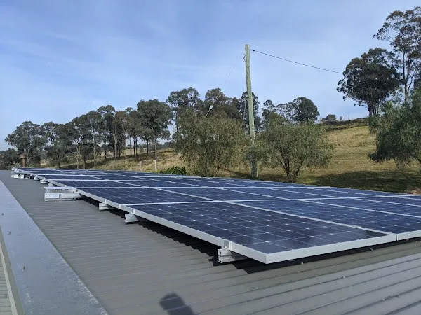 Solar panel installation image from DNR Air Conditioning and Electrical's Google Maps listing.