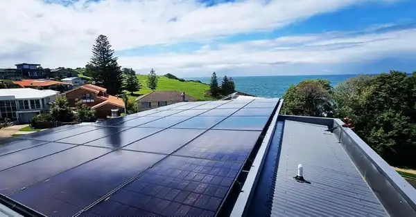 Solar panel installation by Easther Electrical.