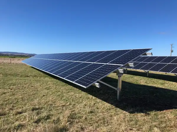 30kW rural ground mount solar power system by EB Solar.