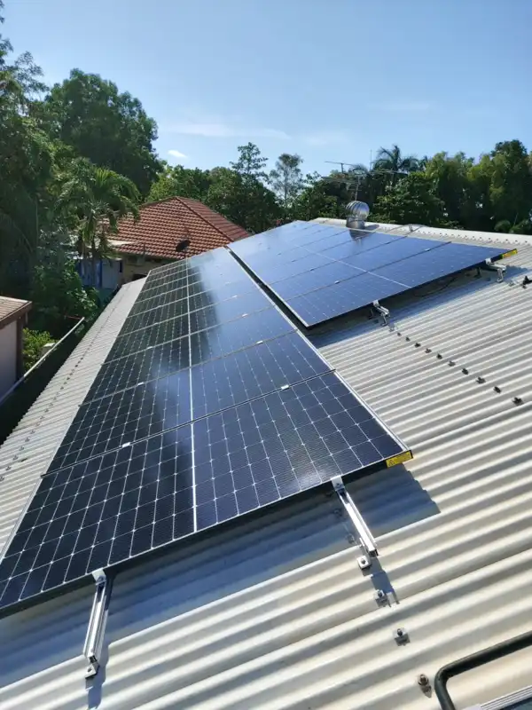 Solar panel installation by Eco Sparks Solar and Electrical Contractors.