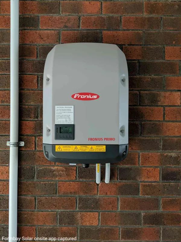 Fronius solar inverter installation by Ecosmart Energy Group.