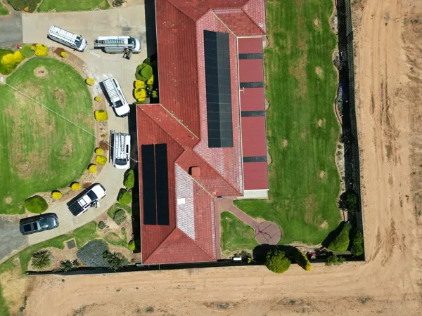 Solar panel installation image from Electrical Masters google reviews.