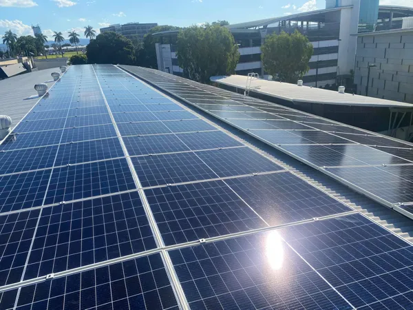 9.6kW solar power system with 2 x 15kW Fronius inverters in Caboolture by Electrical Services Queensland.