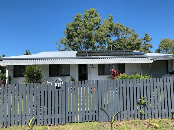 Home solar panels installed. Image from Energy Base's Google Maps listing.