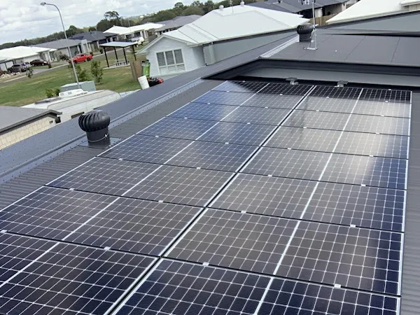 Solar panel installation by GCR Electrical Systems.