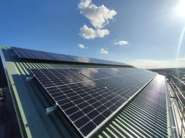 Solar panel installation by Geelong Solar Energy.
