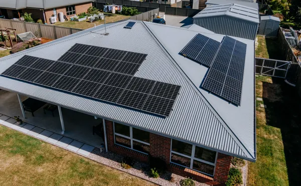 Solar panel installation by Genr8 Electrical of Tasmania.