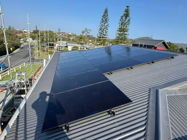 Solar panel image from Great White Solar's Facebook page.