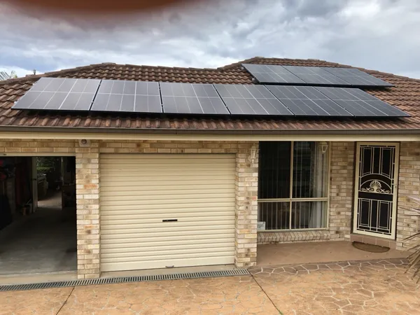 Home solar power system installation by Green.