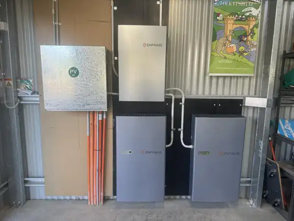 Enphase battery storage system by Greenhouse Solar and Electrical.