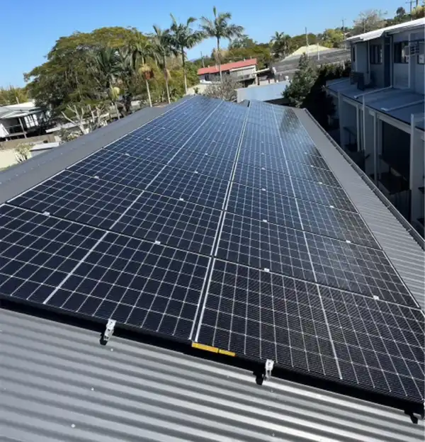 Solar panel installation by Greensure.