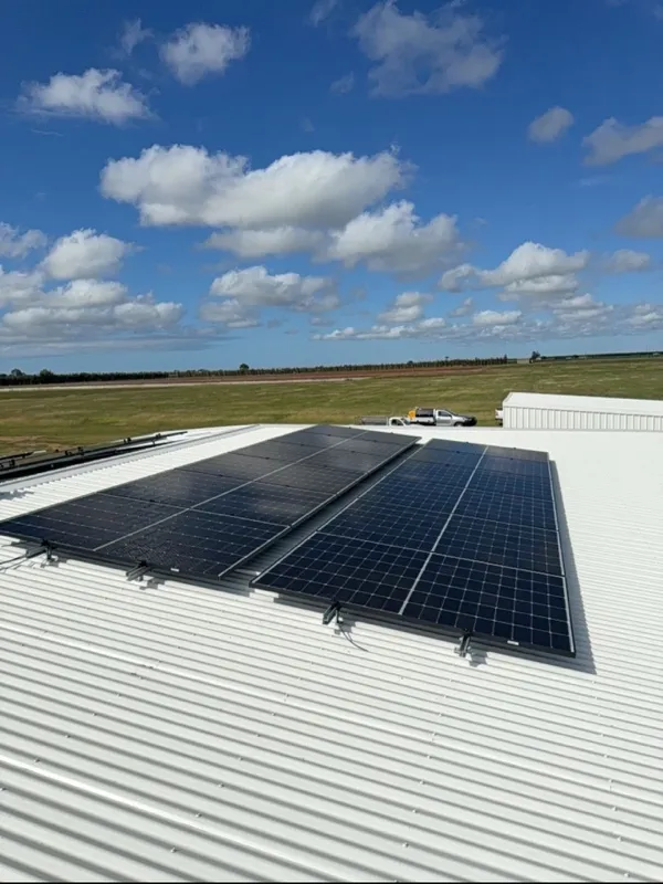 Solar panel installation.