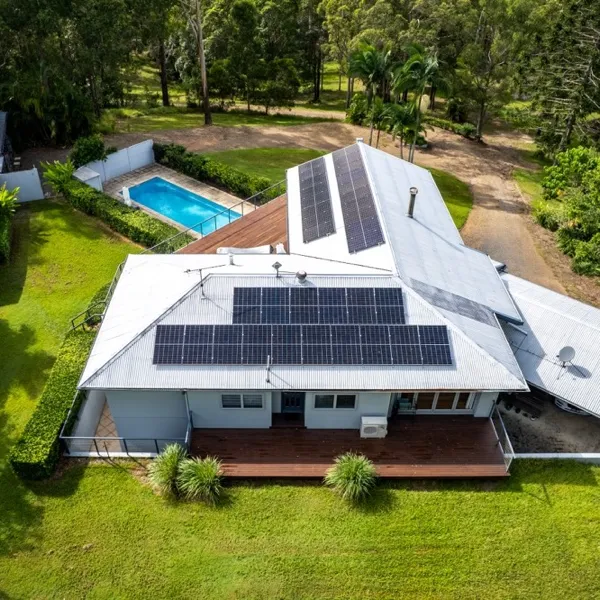 Home solar panel installation in North Arm.