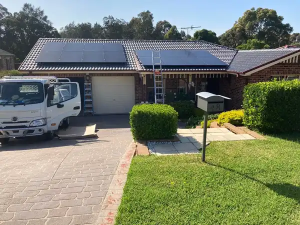 Home solar panel installation by Hello Sun of Newcastle.