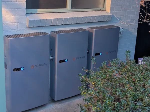 3 Enphase home batteries installed.