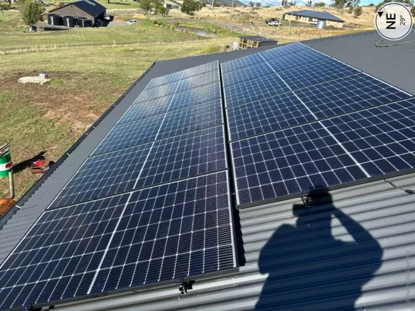 Solar panel installation by I Want Energy Solar Tasmania.