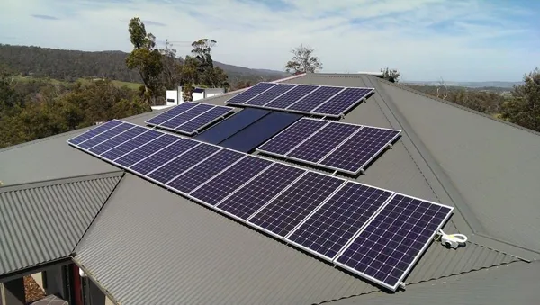 Solar panel installation.