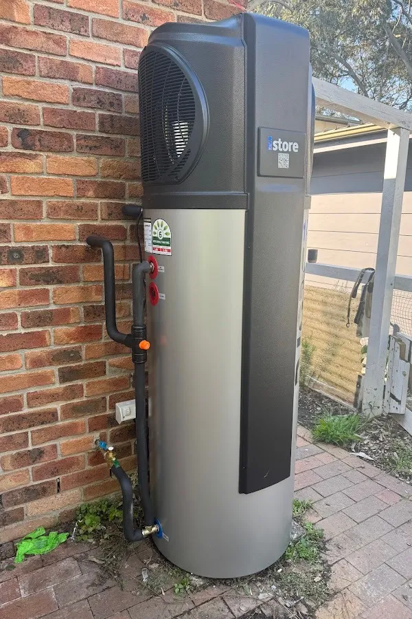 iStore water heat pump installation.