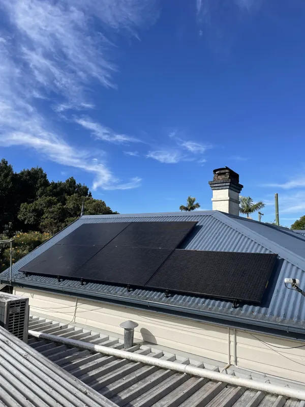 A nice shot of some holmes solar panels.