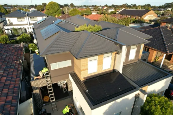 Solar panel installation by Mahoney and Da Silva.