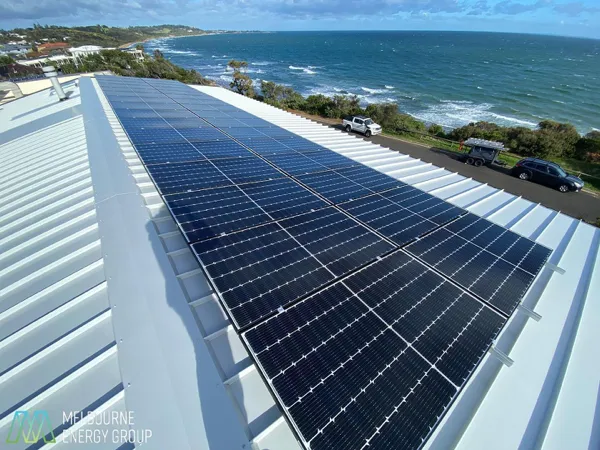 32.28kW solar panel install along the coast of the Mornington Peninsula.