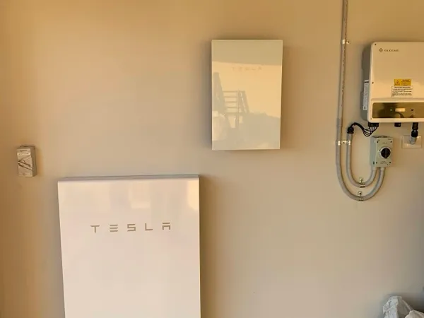 Tesla Powerwall installation.