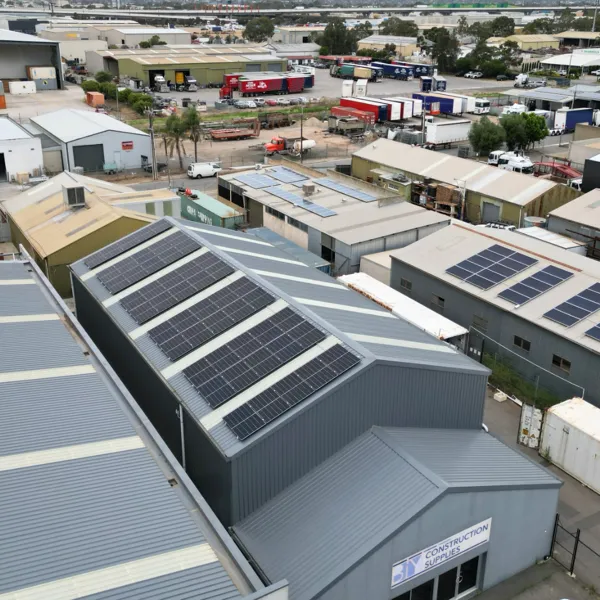 Solar panel installation by Ozora Electrical and Renewable Energy.
