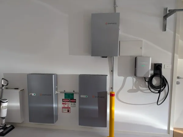 Enphase home battery installation.