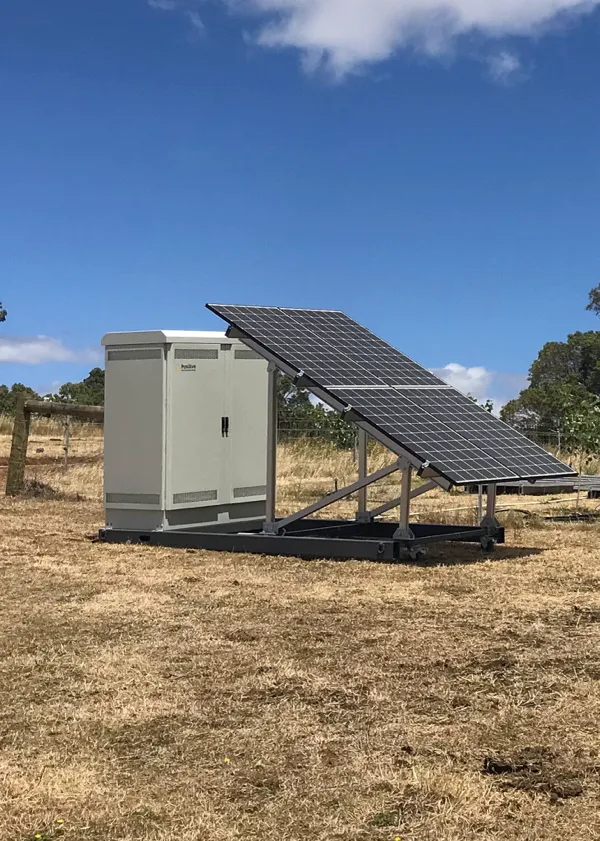 Solar power system by Positive Off-Grid Solutions.
