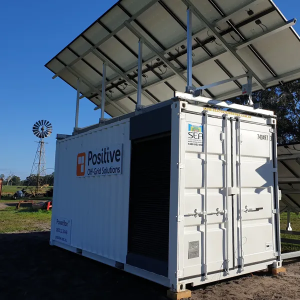 Solar power system by Positive Off-Grid Solutions.