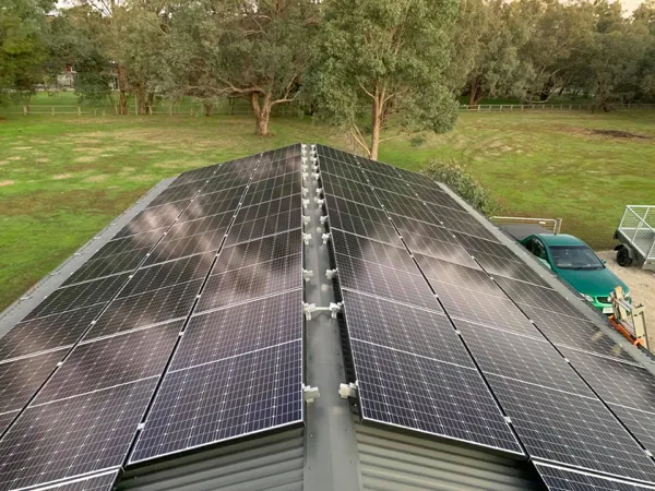 40 home solar panels installed.