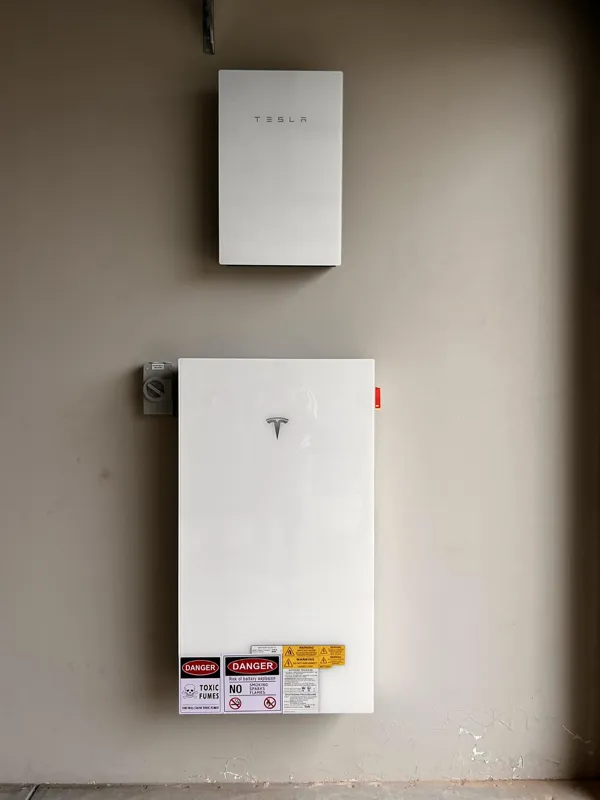Tesla Powerwall installed.