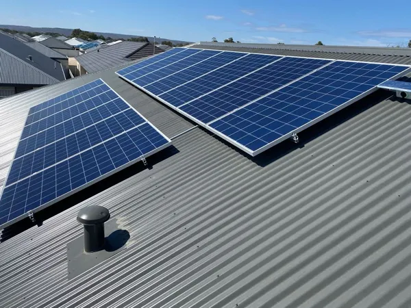 Home Solar power system installation.