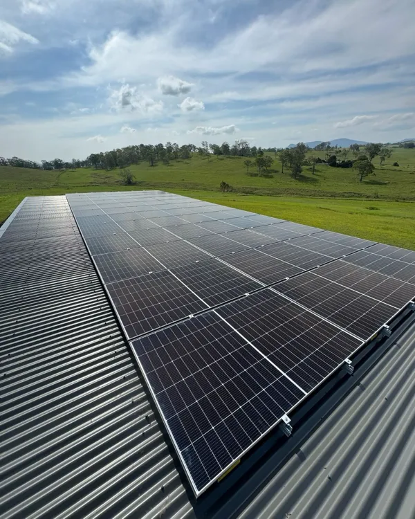 Home solar power system image from Rainbow Power Company's Google Maps page.