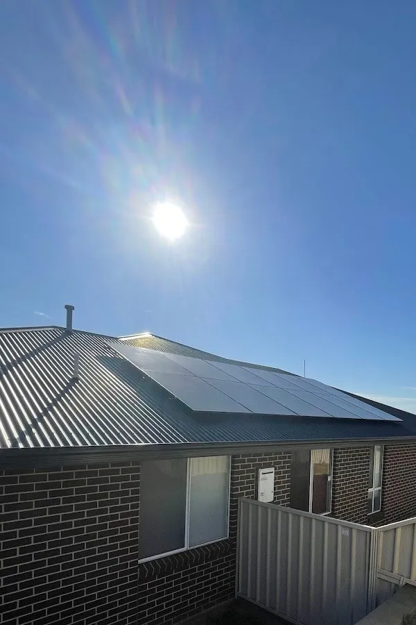 Home solar panel installation.