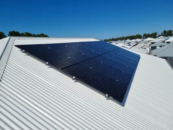 Solar panel installation image from Skyward Energy's Facebook page.