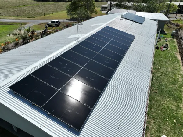 Solar panel installation.