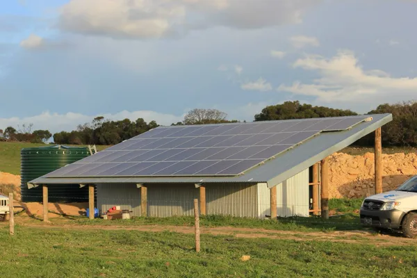 Rural solar power system.