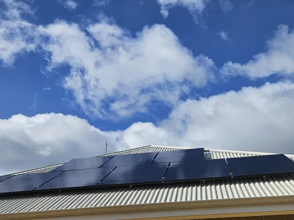 Home solar panels.