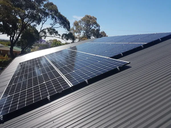 Solar panel installation.