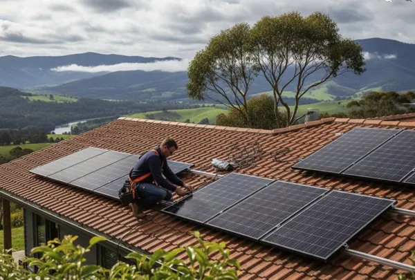 Solar panel installation.