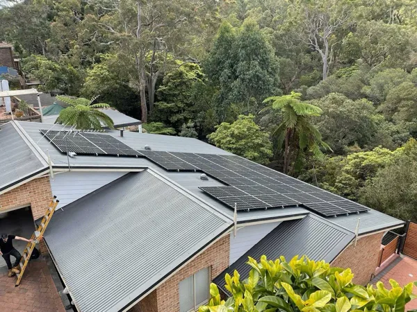 Home solar panel installation image from the Solarpro Google Maps page.