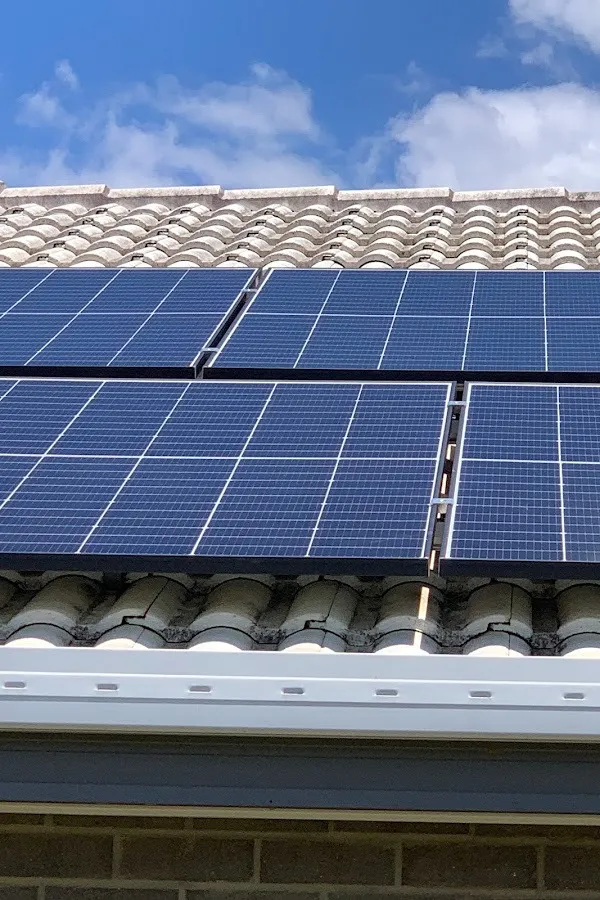 Solar panel image from the SolarWide Google Maps listing.