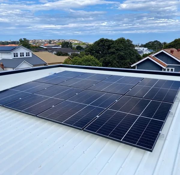 Home solar panel installation at The Junction, Newcastle.
