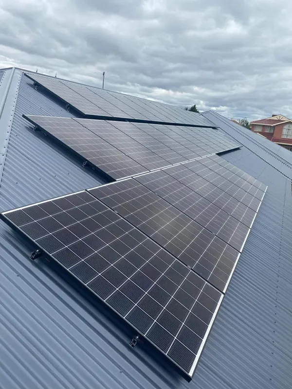 Solar panel installation image from Total Solar Solutions Facebook page.